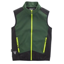 Liquidación total - Chaleco Workshell sportivo de cuello alto e cremallera de nylon - Workteam Talla L color gris negro
