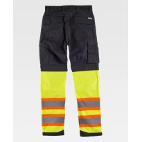 Pantalón de trabajo multibolsillos doble banda Alta Visibilidad C2618 - Workteam