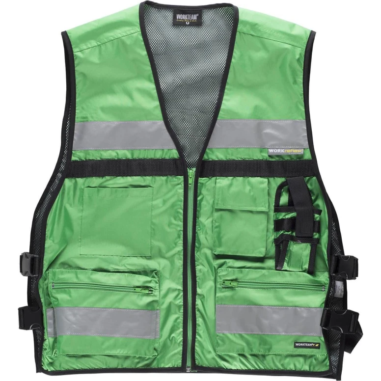Chaleco de trabajo Combi ALTA VISIBILIDAD WorkTeam - Disponible en 5 colores