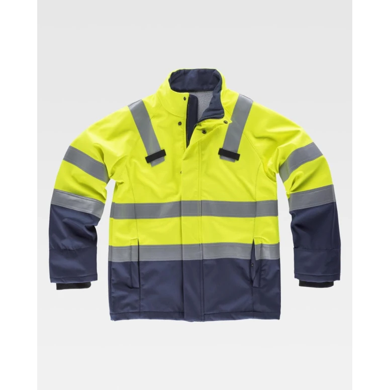 Chaqueta de trabajo Workshell ignífuga antistática Alta Visibilidad S9591 - Workteam