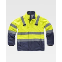 Chaqueta de trabajo Workshell ignífuga antistática Alta Visibilidad S9591 - Workteam