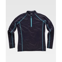 Chaqueta deportiva elástica de media cremallera S7555 - Workteam
