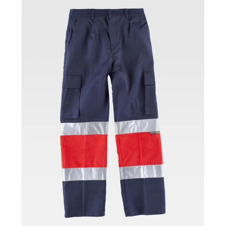 Pantalón de trabajo Combinado Alta Visibilidad C4057 - Workteam