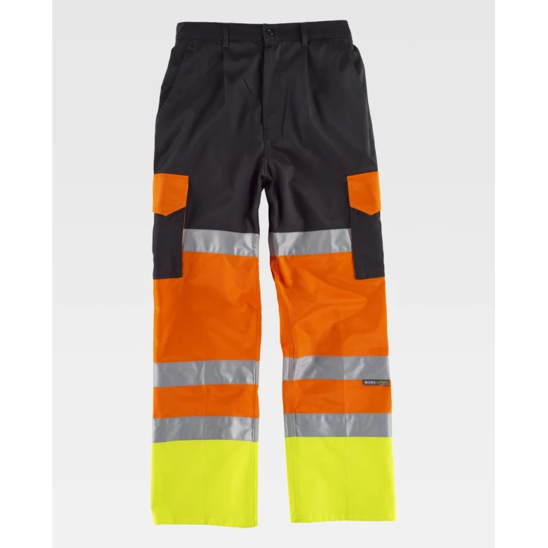 Pantalón de trabajo Combinado Alta Visibilidad C3216 - Workteam