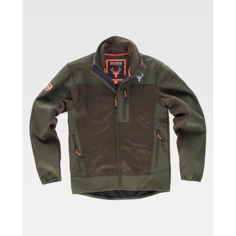 Chaqueta de trabajo Workshell Tejido delantero Caza S8650 - Workteam