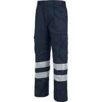 Liquidación total - Pantalón de trabajo de Alta visibilidad - B1407 workteam Número 46 color azul