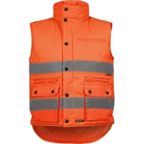 Chaleco de alta visibilidad en poliéster 100% acolchado - Workteam C3209