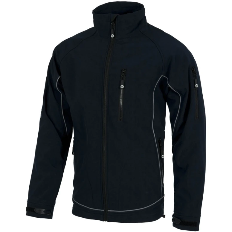Chaqueta Workshell multibolsillos con manga raglán y detalles reflectantes - Workteam