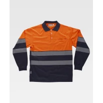 Polo de trabajo de manga larga Alta Visibilidad C3891 - Workteam