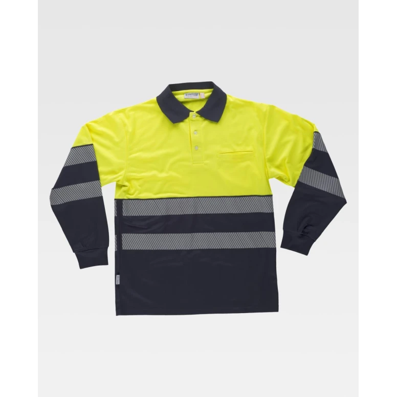 Polo de trabajo de manga larga Alta Visibilidad C3891 - Workteam