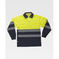 Polo de trabajo de manga larga Alta Visibilidad C3891 - Workteam