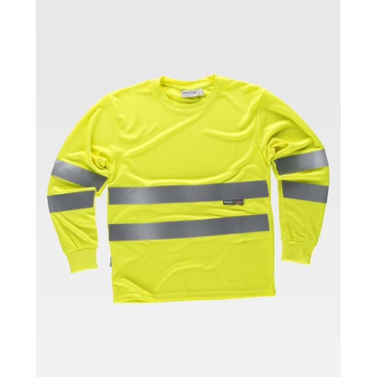 Camiseta de trabajo M/L con bandas Alta Visibilidad C3933 - Workteam