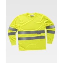 Camiseta de trabajo M/L con bandas Alta Visibilidad C3933 - Workteam