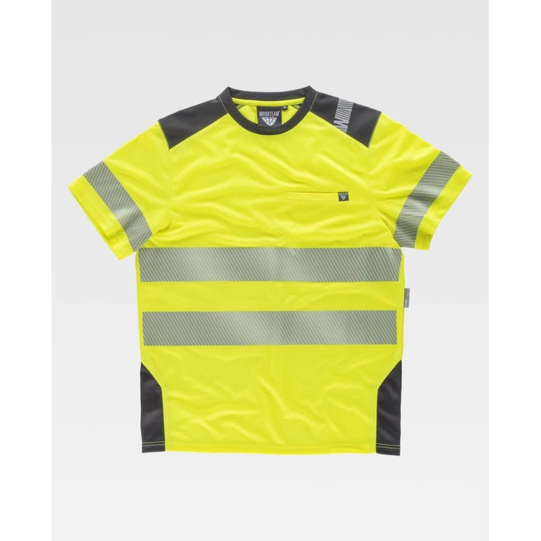 Camiseta de trabajo de manga corta Alta Visibilidad C9241 - Workteam