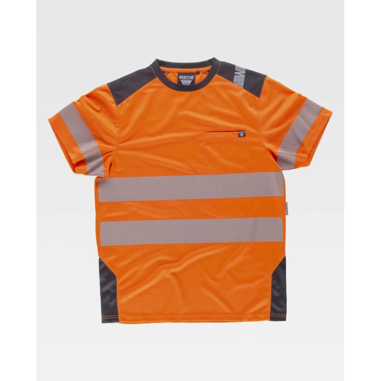 Camiseta de trabajo de manga corta Alta Visibilidad C9241 - Workteam