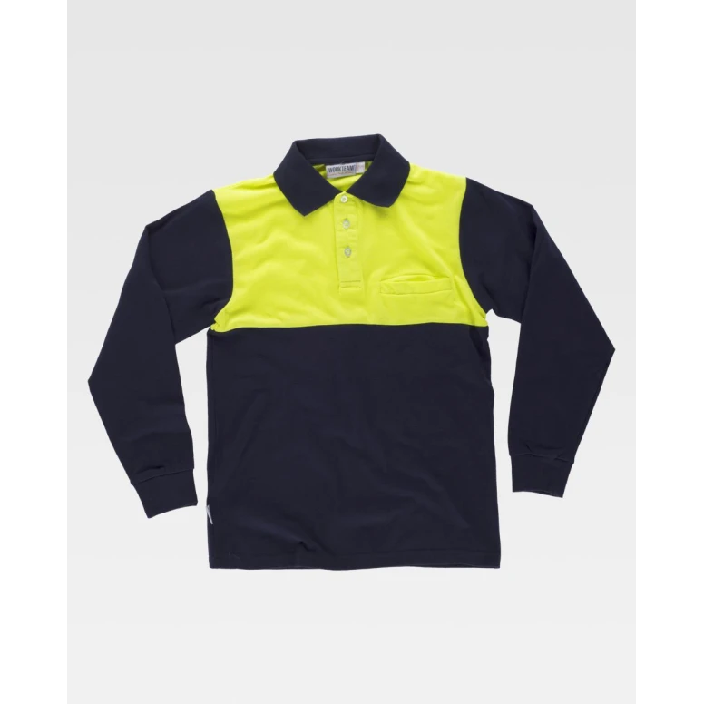 Polo de trabajo de manga larga Alta Visibilidad C3842 - Workteam