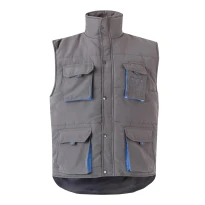 Chaleco acolchado bicolor de trabajo Multibolsillos Velilla 205902