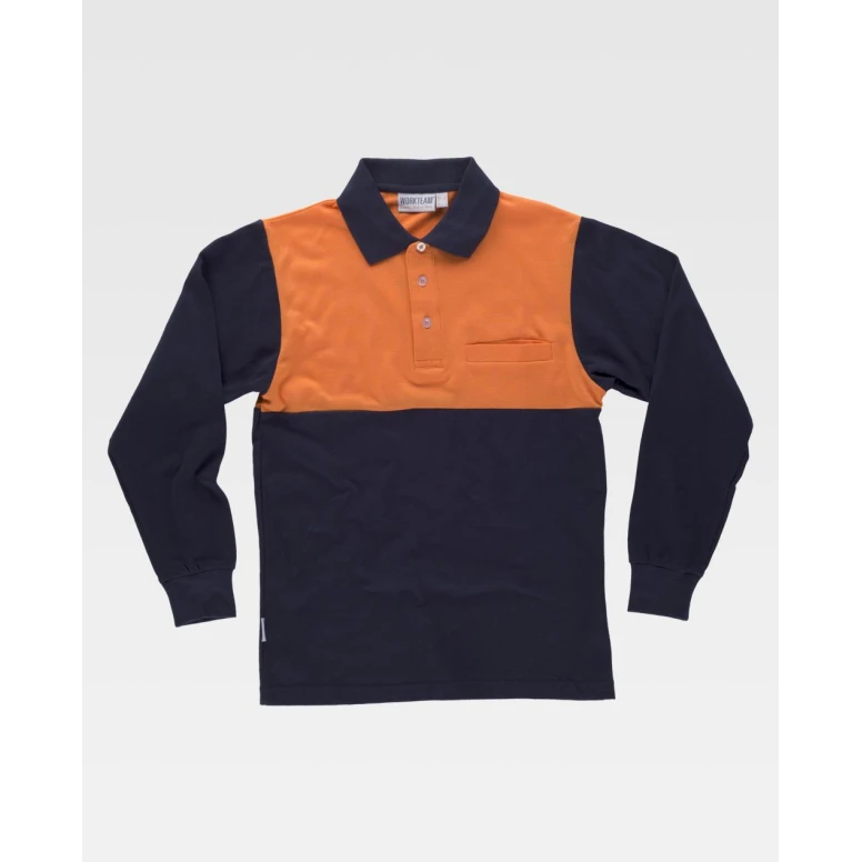 Polo de trabajo de manga larga Alta Visibilidad C3842 - Workteam