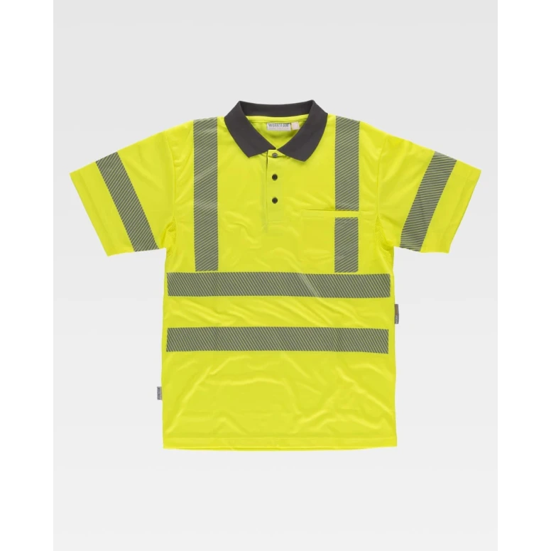 Polo de trabajo de manga corta Alta Visibilidad C3882 - Workteam