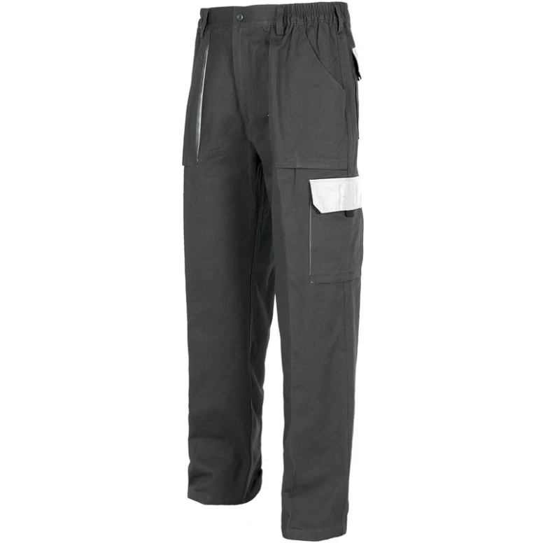 Pantalones de trabajo multibolsillos combinados de algodón ad alta resistenza - Workteam