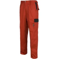 Pantalones de trabajo multibolsillos combinados de alta resistencia con elasticidad en la cintura - Workteam