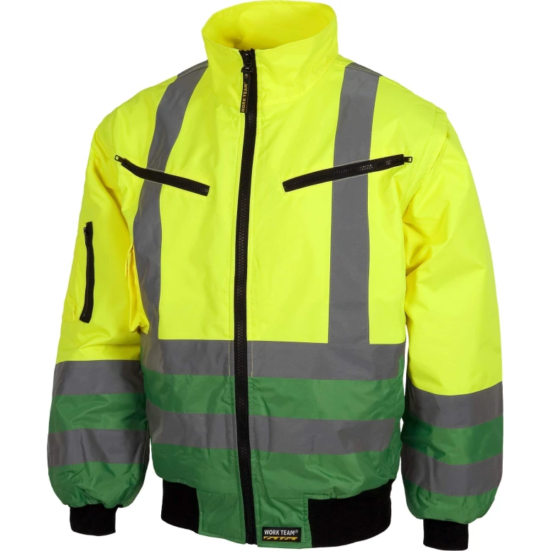 Chaqueta Pilot de Alta Visibilidad acolchada con mangas desmontables Workteam - C3740