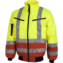 Chaqueta Pilot de Alta Visibilidad acolchada con mangas desmontables Workteam - C3740
