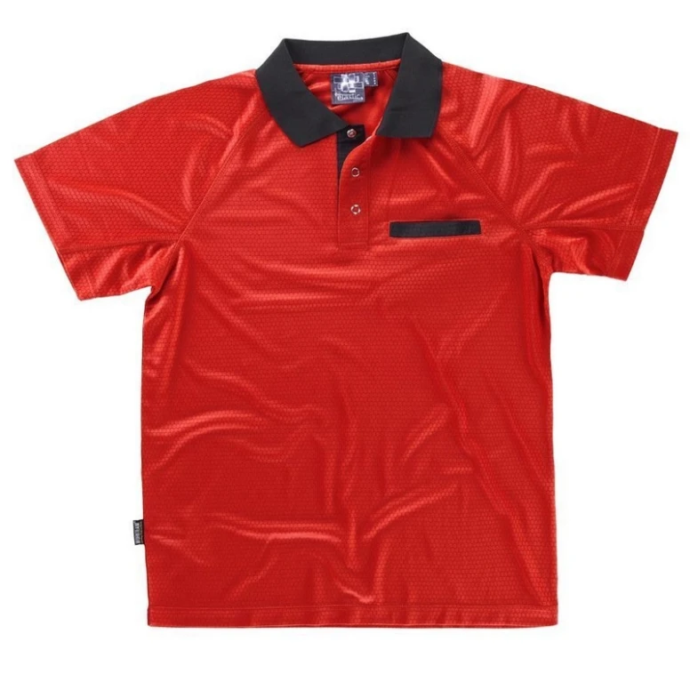 Polo de trabajo de poliéster de manga corta - Workteam