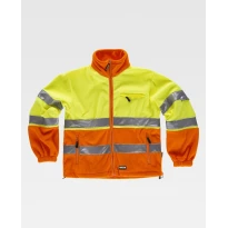 Forro polar de trabajo Con cremallera Bicolor Alta Visibilidad C4026 - Workteam