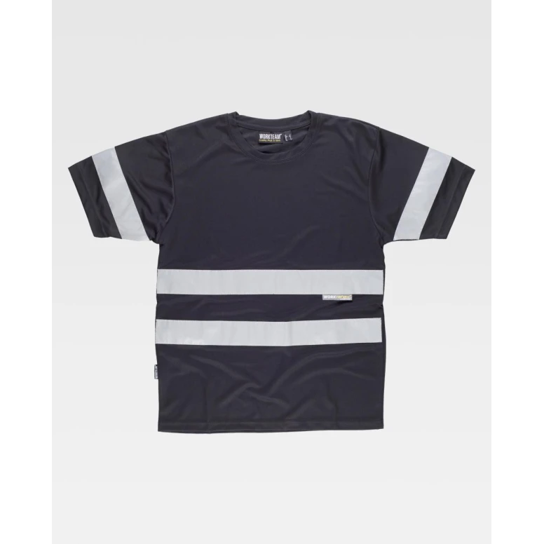 Camiseta de trabajo de manga corta con bandas C3939 - Workteam
