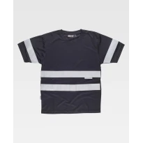Camiseta de trabajo de manga corta con bandas C3939 - Workteam