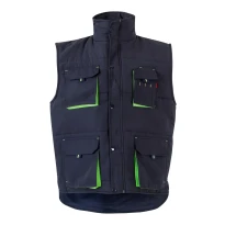Chaleco acolchado bicolor de trabajo Multibolsillos Velilla 205902