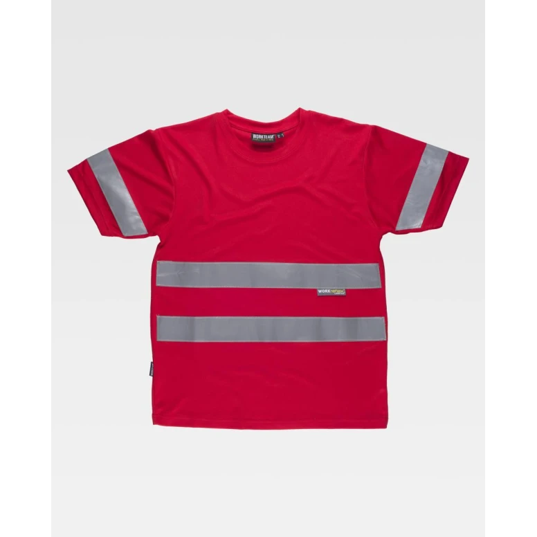 Camiseta de trabajo de manga corta con bandas C3939 - Workteam