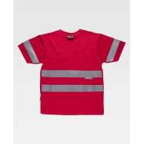 Camiseta de trabajo de manga corta con bandas C3939 - Workteam