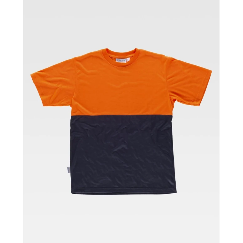 Camiseta de trabajo de manga corta Alta Visibilidad Bicolor C6020 - Workteam