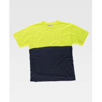Camiseta de trabajo de manga corta Alta Visibilidad Bicolor C6020 - Workteam