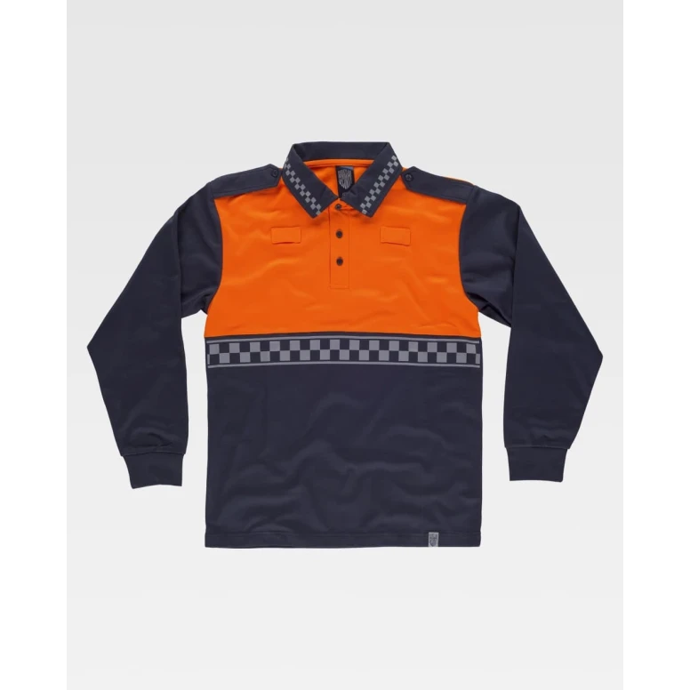 Polo de trabajo de manga larga Alta Visibilidad C3856 - Workteam