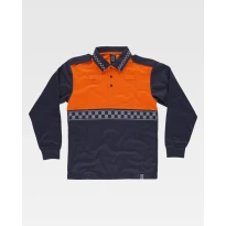 Polo de trabajo de manga larga Alta Visibilidad C3856 - Workteam