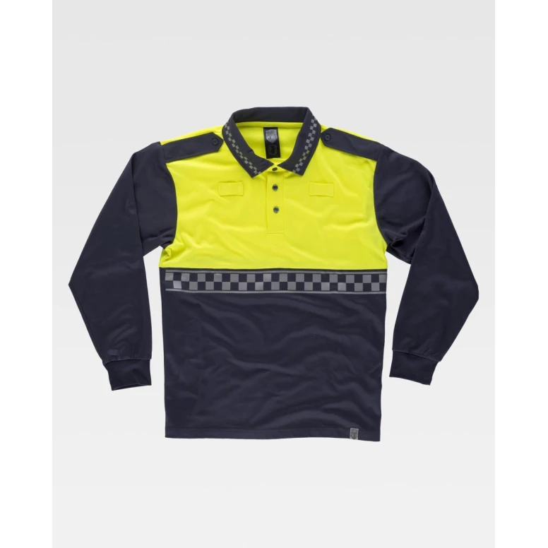 Polo de trabajo de manga larga Alta Visibilidad C3856 - Workteam