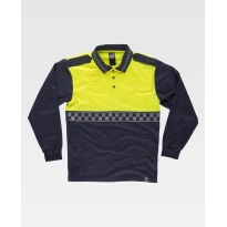 Polo de trabajo de manga larga Alta Visibilidad C3856 - Workteam