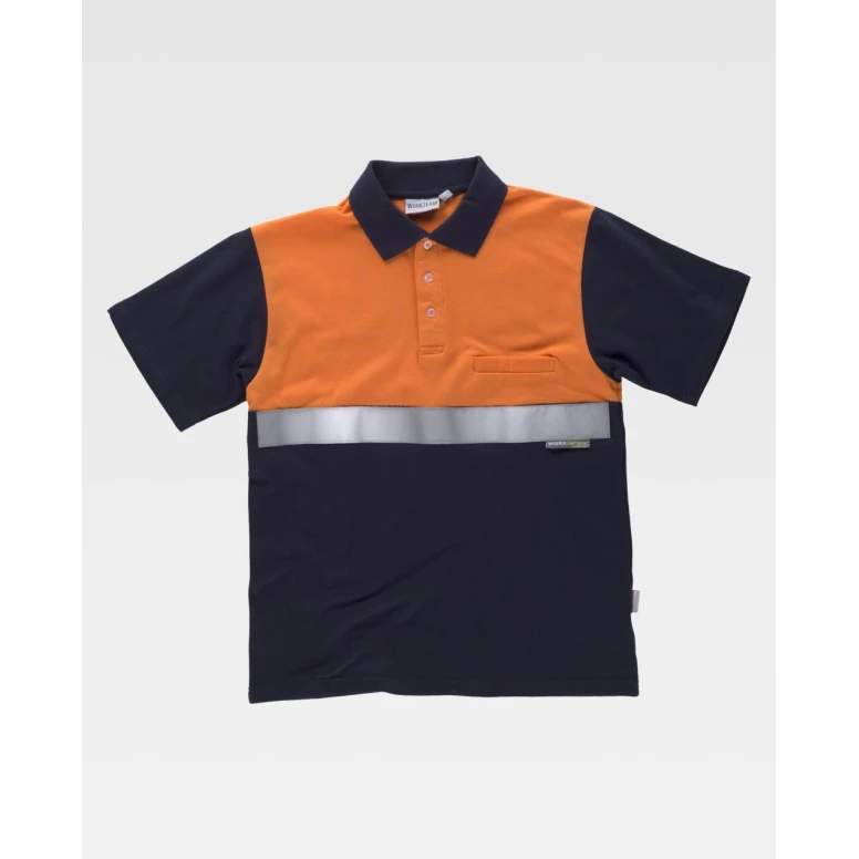 Polo de trabajo 100% Algodón Alta Visibilidad C3841 - Workteam
