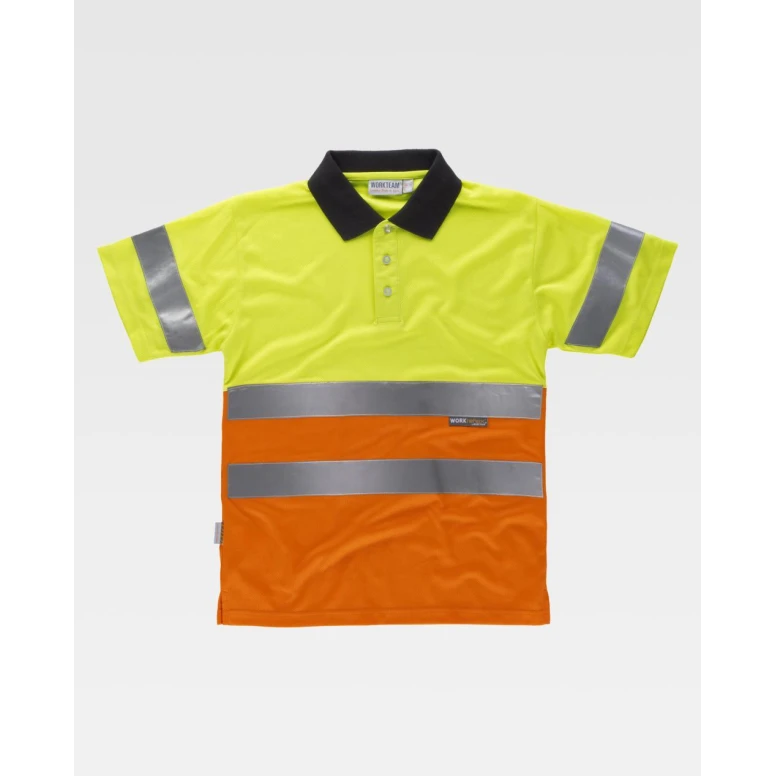 Polo de trabajo Combinado de manga corta Alta Visibilidad C3866 - Workteam