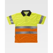 Polo de trabajo Combinado de manga corta Alta Visibilidad C3866 - Workteam