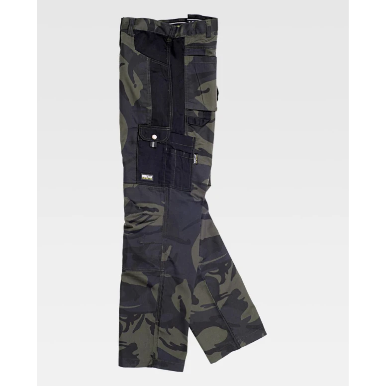 Pantalones de trabajo Mimetizados multibolsillos S8515 - Workteam