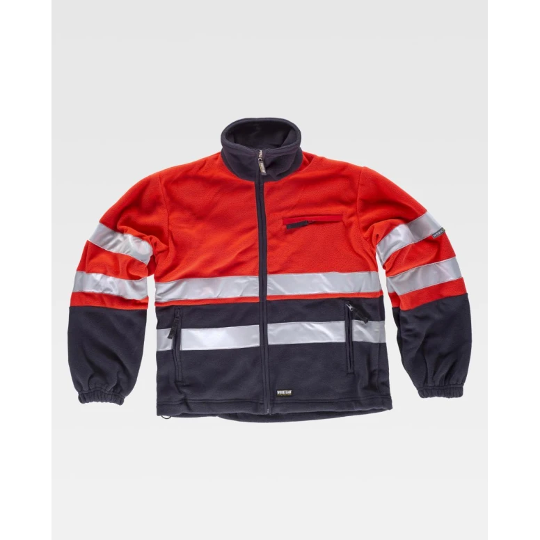 Forro polar de trabajo Bicolor Con cremallera Alta Visibilidad C4027 - Workteam