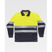 Polo de trabajo Combinado Alta Visibilidad C3870 - Workteam