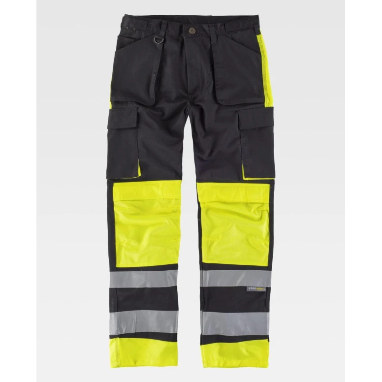 Pantalón de trabajo multibolsillos Alta Visibilidad C2914 - Workteam