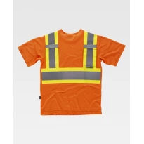 Camiseta de trabajo Alta Visibilidad Bicolor con Bolsillo M/C C3645 - Workteam
