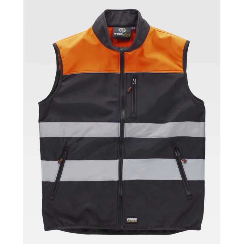 Chaleco de trabajo Combinado Stretch Alta Visibilidad C2921 - Workteam