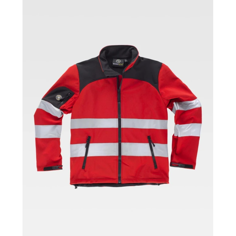 Chaqueta de trabajo Workshell Ripstop Stretch Alta Visibilidad C2931 - Workteam